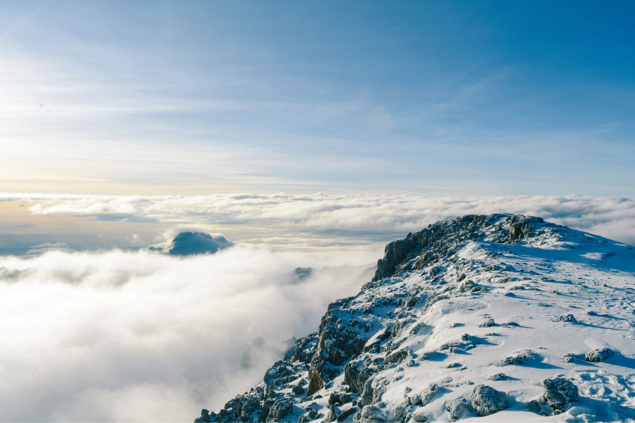 Kilimanjaro Trekking Background Banner